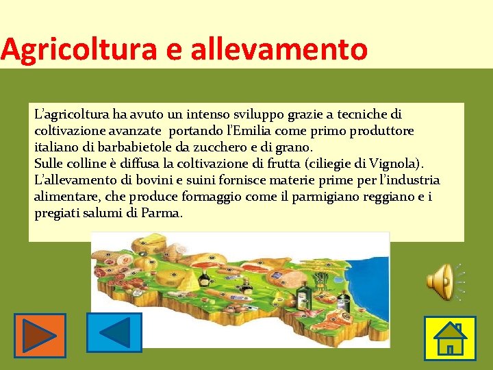 Agricoltura e allevamento L’agricoltura ha avuto un intenso sviluppo grazie a tecniche di coltivazione Agricoltura e allevamento L’agricoltura ha avuto un intenso sviluppo grazie a tecniche di coltivazione