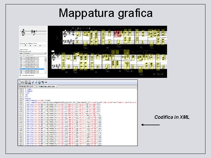 Mappatura grafica Codifica in XML 