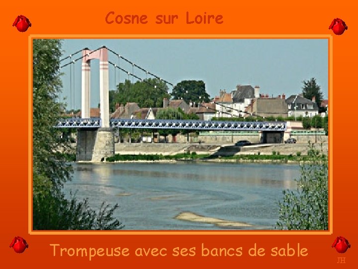 Cosne sur Loire Trompeuse avec ses bancs de sable JH 