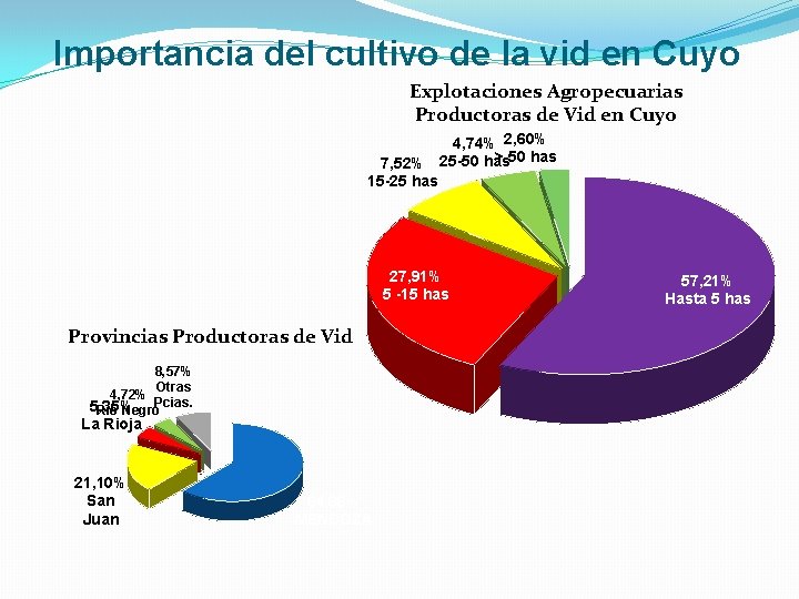 Importancia del cultivo de la vid en Cuyo Explotaciones Agropecuarias Productoras de Vid en