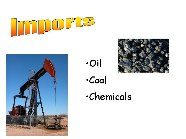  • Oil • Coal • Chemicals 