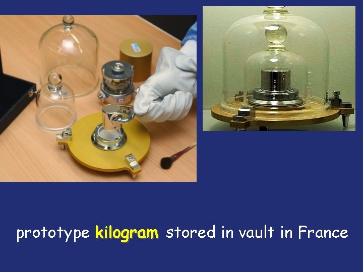 prototype kilogram stored in vault in France 