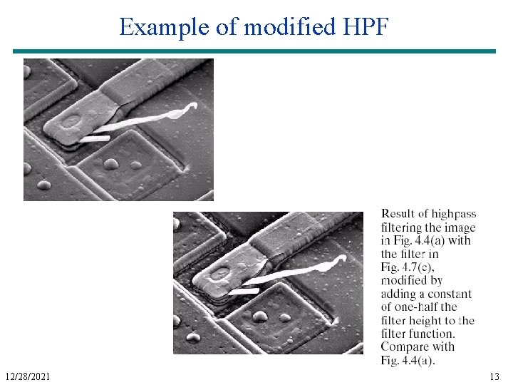 Example of modified HPF 12/28/2021 13 