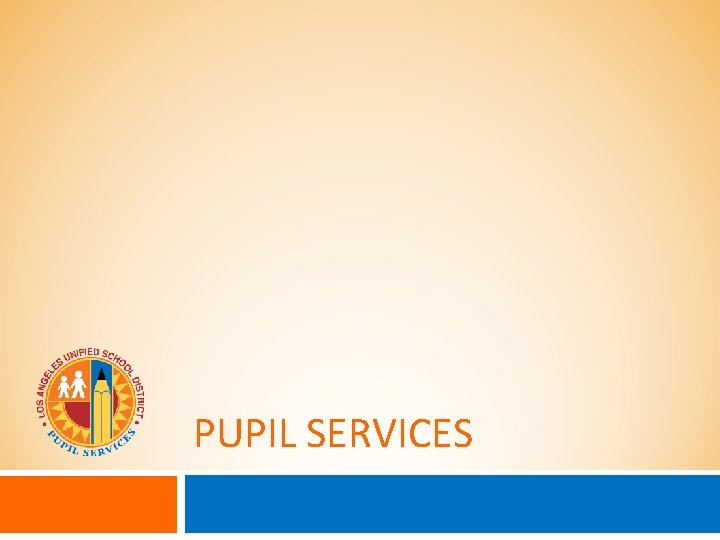 PUPIL SERVICES 