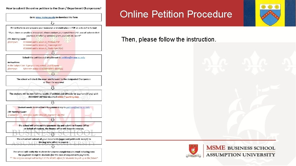 Online Petition Procedure Then, please follow the instruction. 