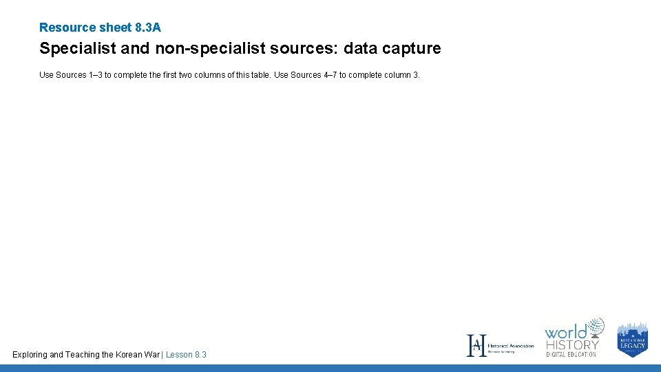 Resource sheet 8 3 A Specialist and nonspecialist