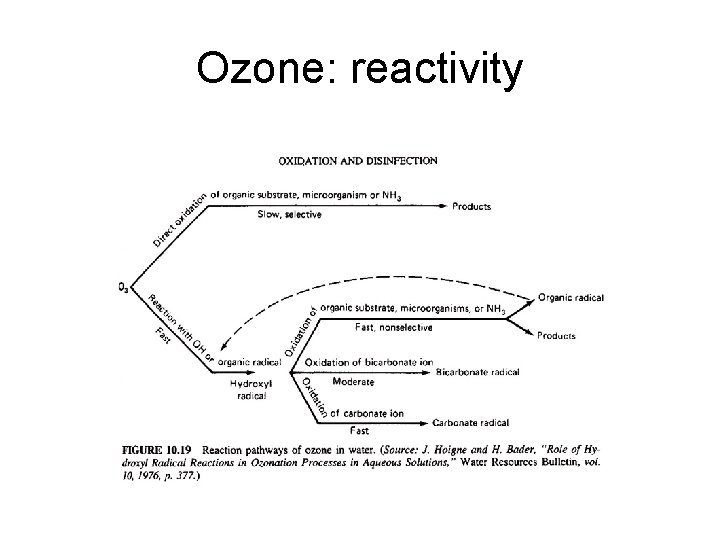Ozone: reactivity 