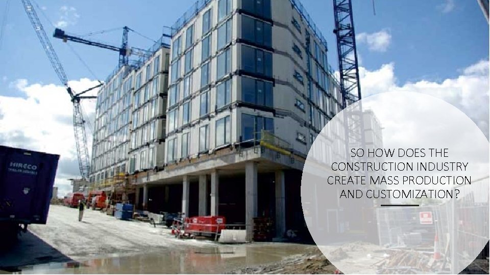 SO HOW DOES THE CONSTRUCTION INDUSTRY CREATE MASS PRODUCTION AND CUSTOMIZATION? 