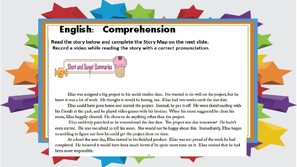 English: Comprehension English: Comprehension