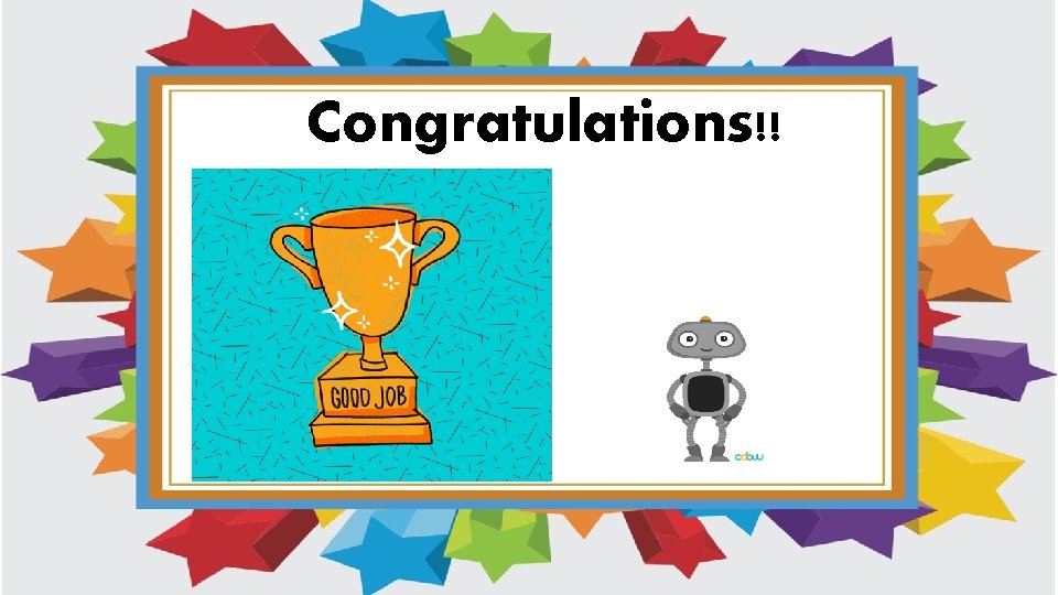 Congratulations!! Congratulations!!