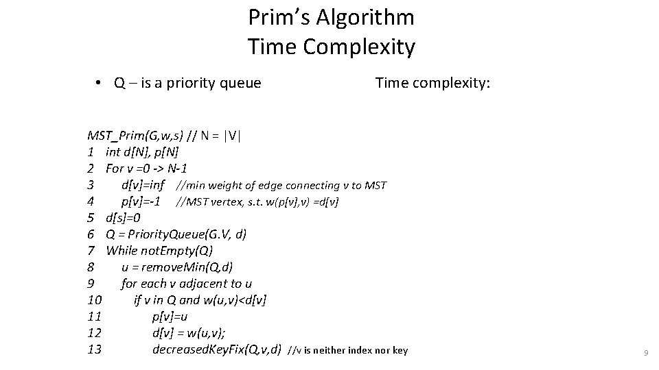 Minimum Spanning Trees CSE 3318 Algorithms and Data