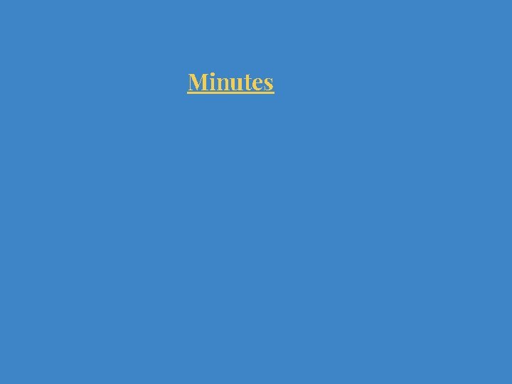 Minutes 