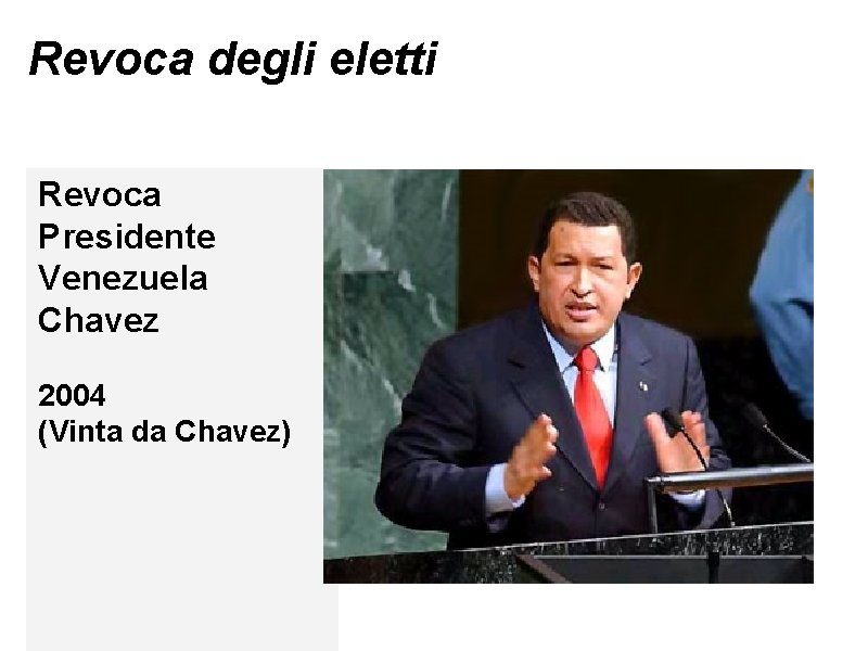 Revoca degli eletti Revoca Presidente Venezuela Chavez 2004 (Vinta da Chavez) 