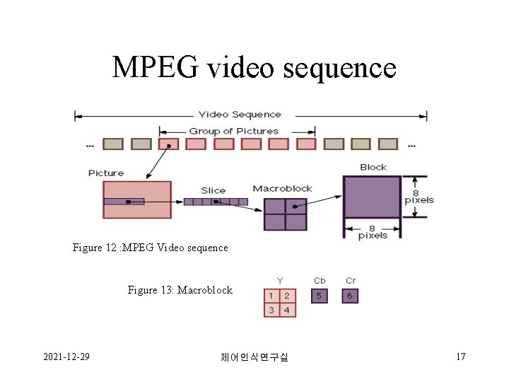 MPEG video sequence Figure 12 : MPEG Video sequence Figure 13: Macroblock 2021 -12