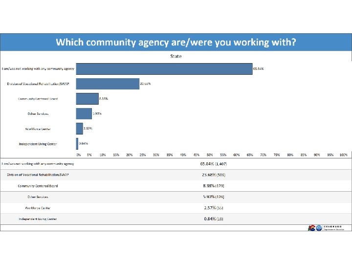 Which community agency are/were you working with? 