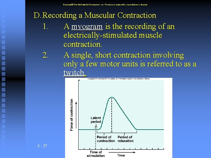 Copyright The Mc. Graw-Hill Companies, Inc. Permission required for reproduction or display. D. Recording