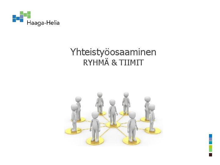 Yhteistyöosaaminen RYHMÄ & TIIMIT 