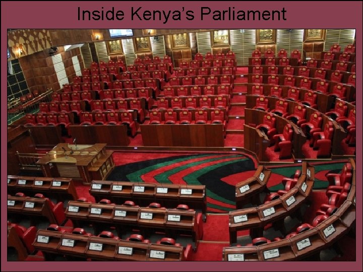 Inside Kenya’s Parliament 