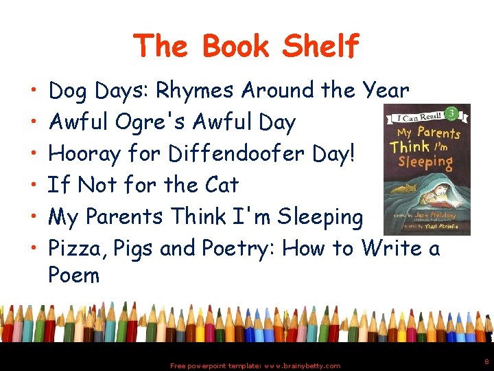 The Book Shelf • • • Dog Days: Rhymes Around the Year Awful Ogre's