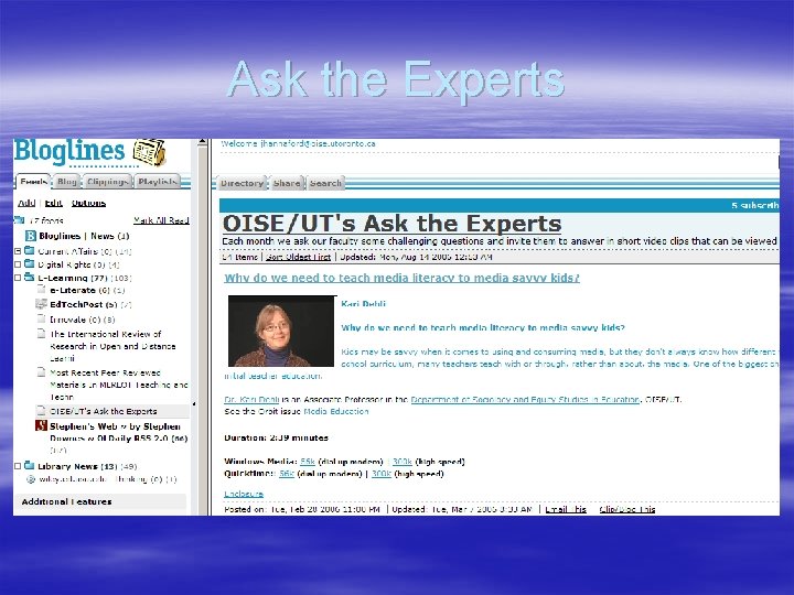 Ask the Experts 