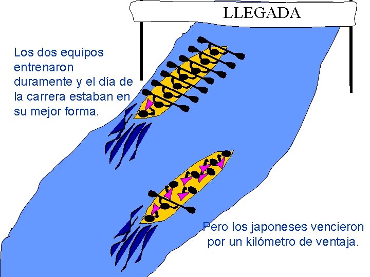 LLEGADA Los dos equipos entrenaron duramente y el día de la carrera estaban en