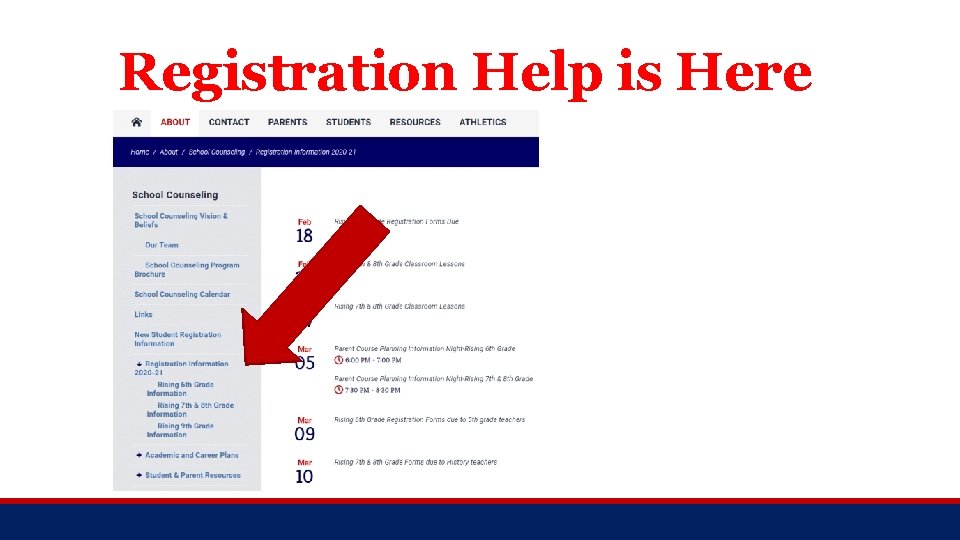 Registration Help is Here 