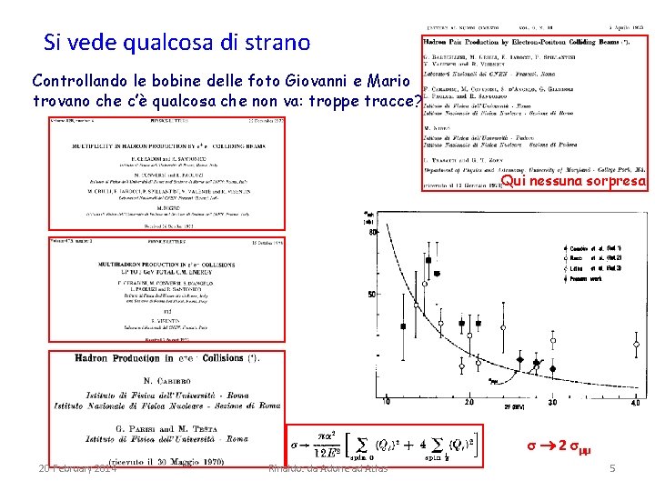 Si vede qualcosa di strano Controllando le bobine delle foto Giovanni e Mario trovano