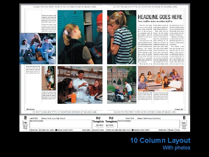 100 101 10 Column Layout With photos 