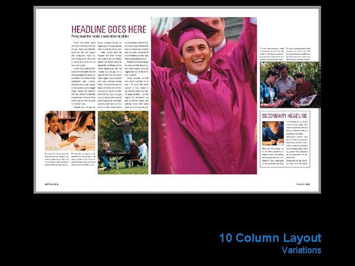 10 Column Layout Variations 