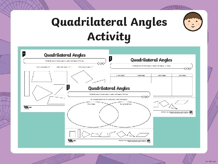 Quadrilateral Angles Activity 