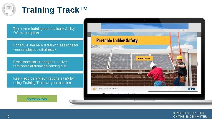Training Track™ Track your training automatically & stay OSHA-compliant. Schedule and record training sessions
