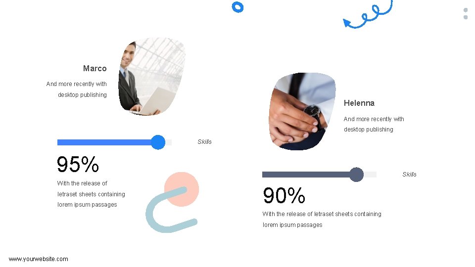 Marco And more recently with desktop publishing Helenna And more recently with desktop publishing