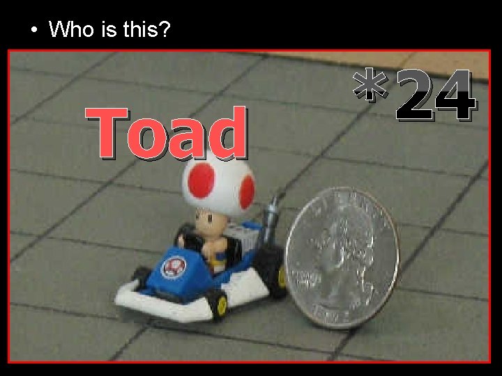  • Who is this? Toad *24 