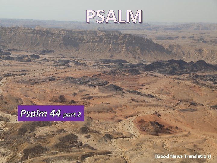 PSALM Psalm 44 part 2 (Good News Translation) 