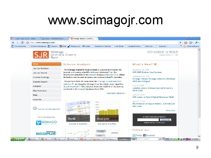 www. scimagojr. com 9 