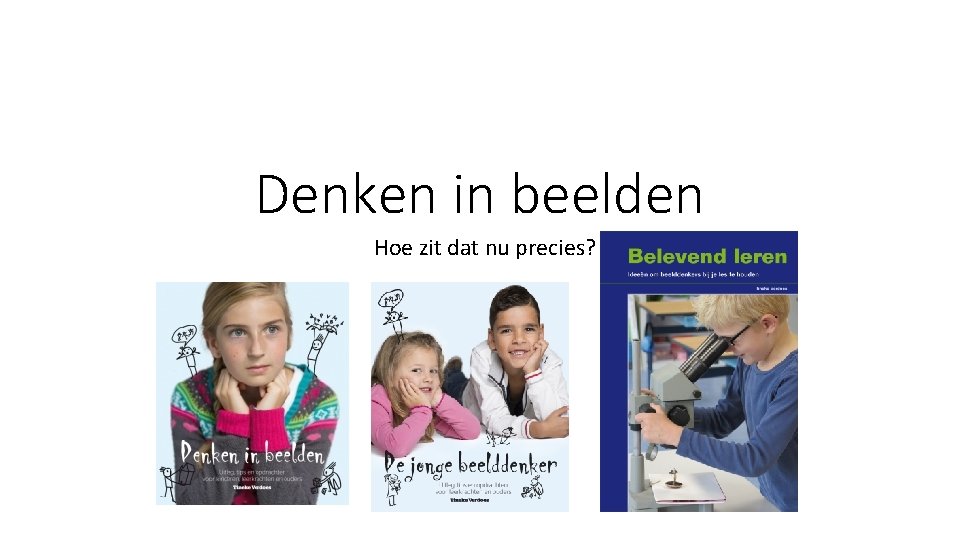 Denken in beelden Hoe zit dat nu precies? 