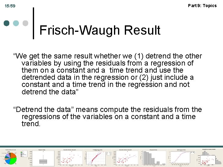 Part 9: Topics 15/59 Frisch-Waugh Result “We get the same result whether we (1)