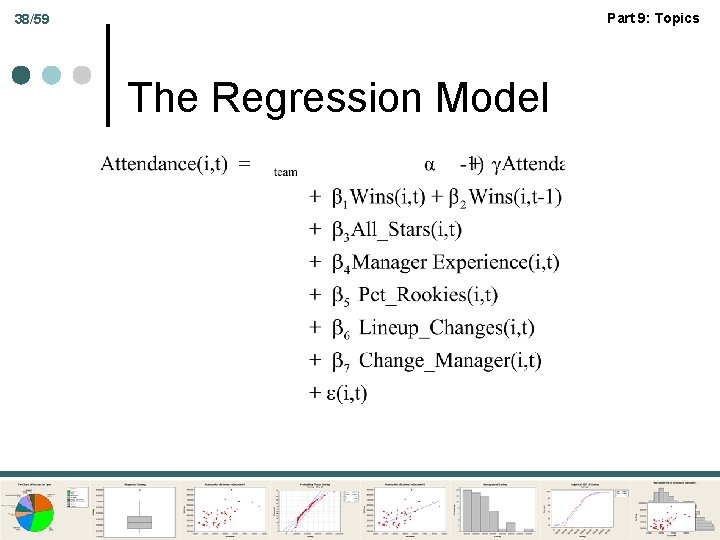 Part 9: Topics 38/59 The Regression Model 