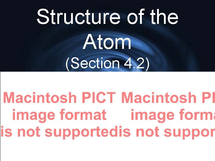 Structure of the Atom (Section 4. 2) 