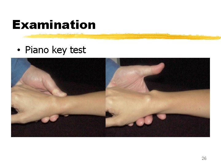 Examination • Piano key test 26 