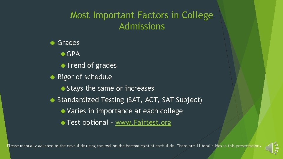 Most Important Factors in College Admissions Grades GPA Trend Rigor of schedule Stays of Most Important Factors in College Admissions Grades GPA Trend Rigor of schedule Stays of