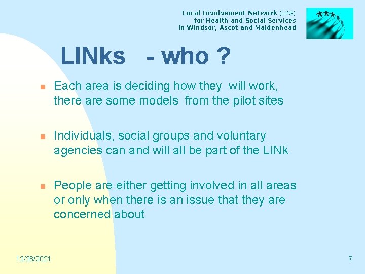 Local Involvement Network (LINk) for Health and Social Services in Windsor, Ascot and Maidenhead