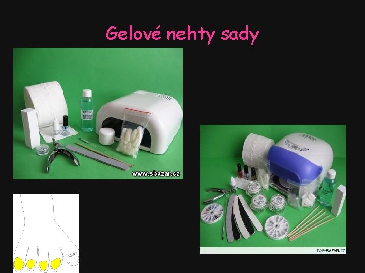 Gelové nehty sady 