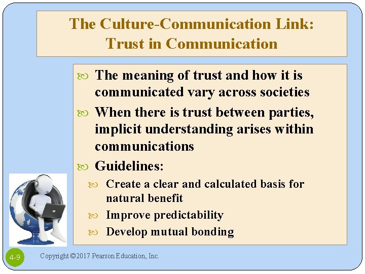 The Culture-Communication Link: Trust in Communication The meaning of trust and how it is