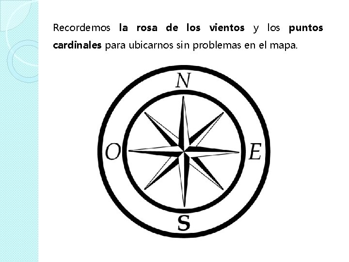 Recordemos la rosa de los vientos y los puntos cardinales para ubicarnos sin problemas Recordemos la rosa de los vientos y los puntos cardinales para ubicarnos sin problemas