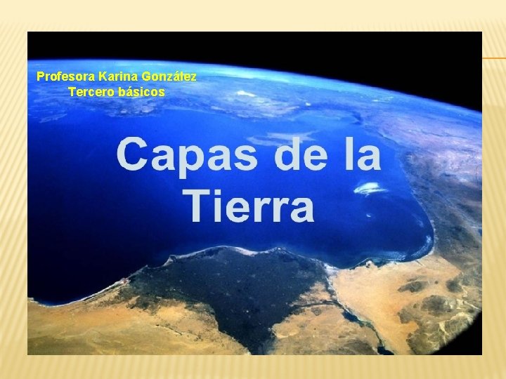 Profesora Karina González Tercero básicos 