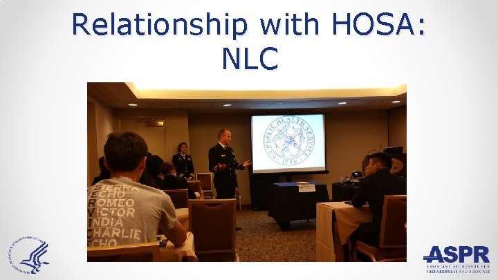 Relationship with HOSA: NLC 