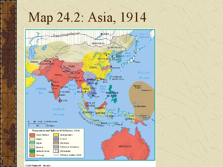 Map 24. 2: Asia, 1914 