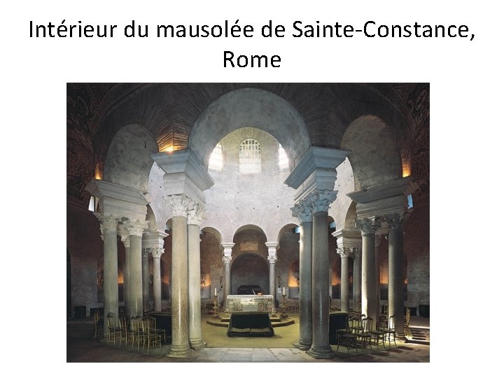 Intérieur du mausolée de Sainte-Constance, Rome 