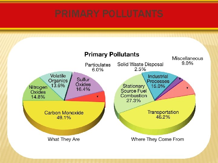 PRIMARY POLLUTANTS 